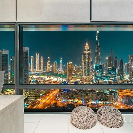 Breathtaking Panoramic Burj Khalifa Skyline View Suite Dubai Exterior photo